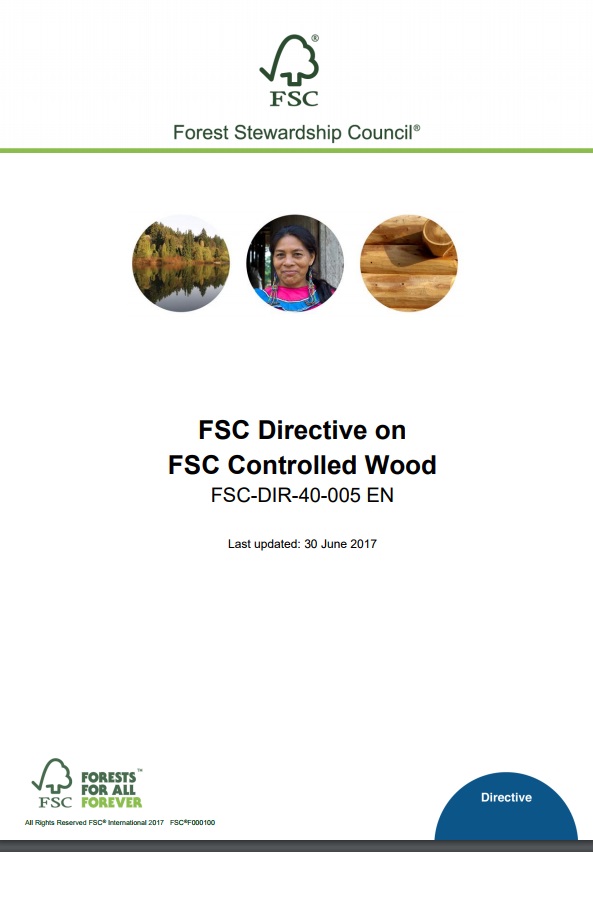Front page of FSC Directive on CW