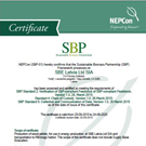SBP Latvia certificate
