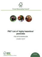 FSC list of Highly Hazardous’ Pesticides